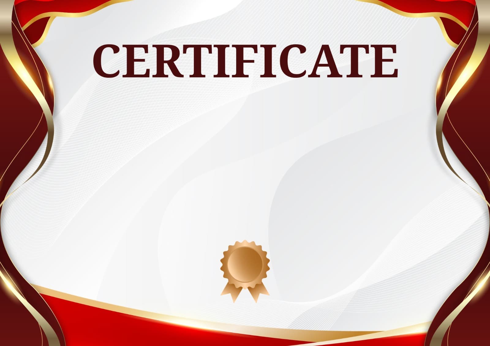 Certificate Template 1 preview for bulk certificate generation