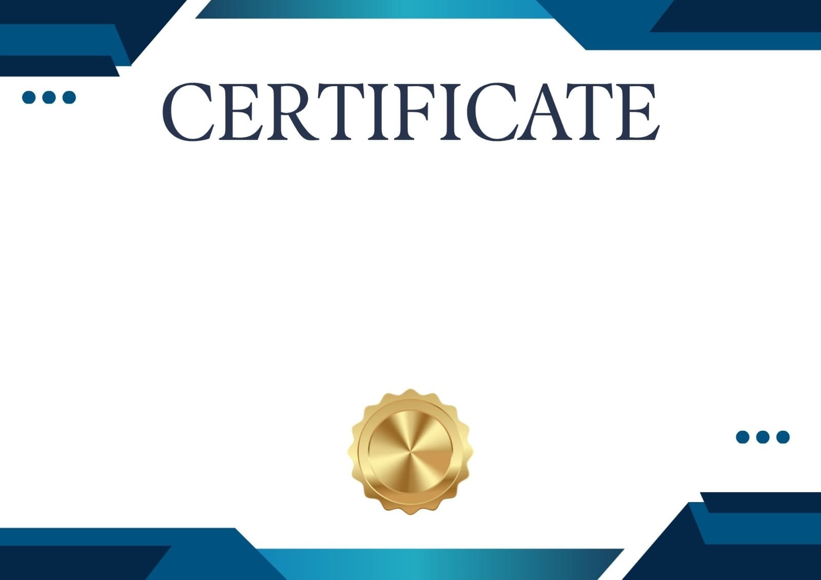 Certificate Template 10 preview for bulk certificate generation