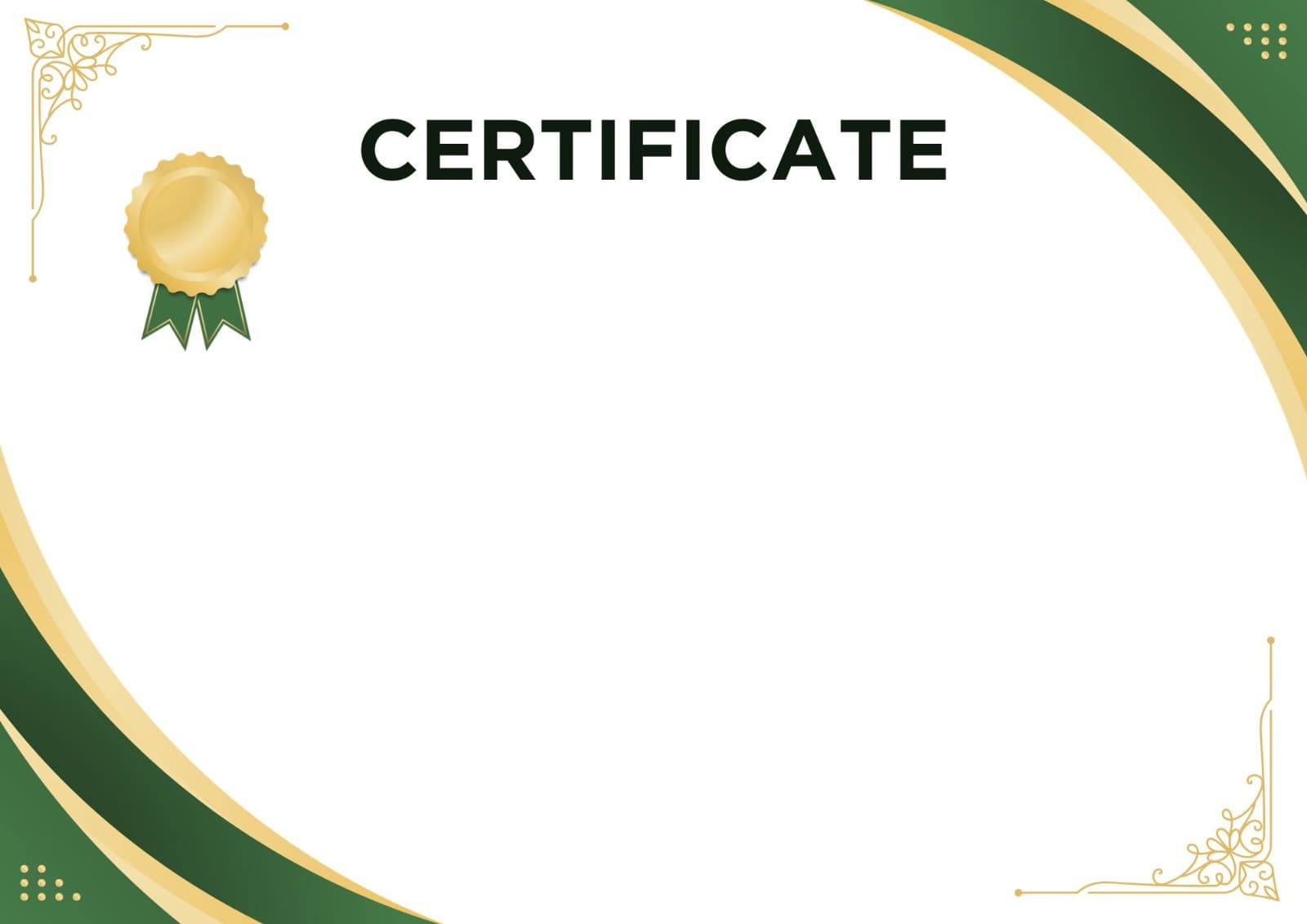 Certificate Template 2 preview for bulk certificate generation
