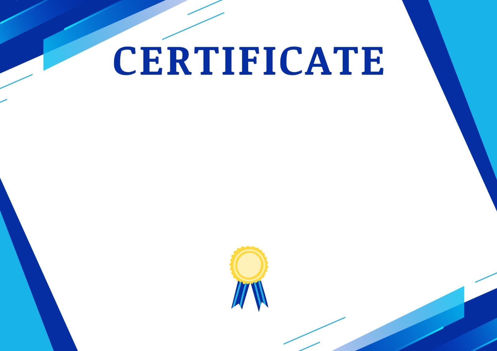 Certificate Template 5 preview for bulk certificate generation