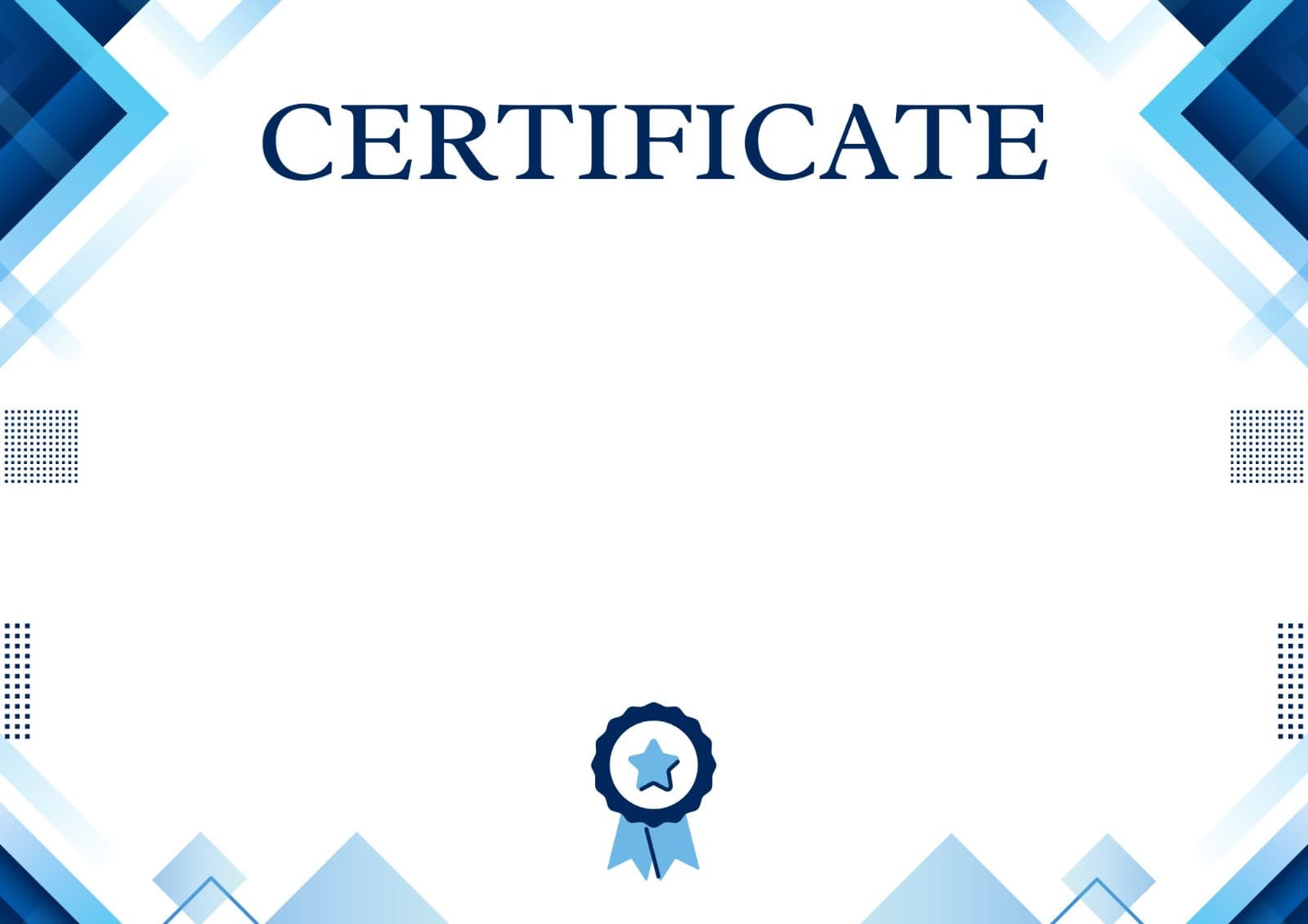 Certificate Template 6 preview for bulk certificate generation